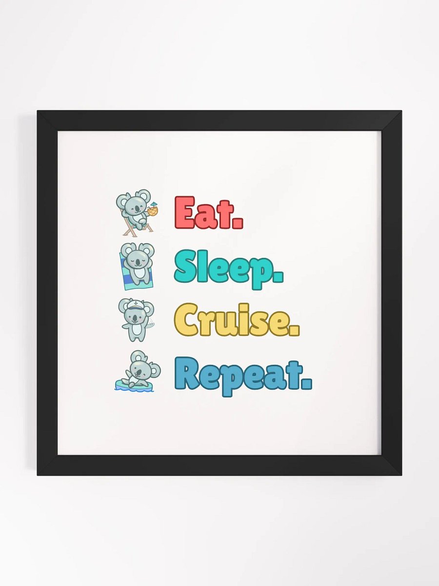 Eat Sleep Cruise Repeat! Koala Portrait product image (1)