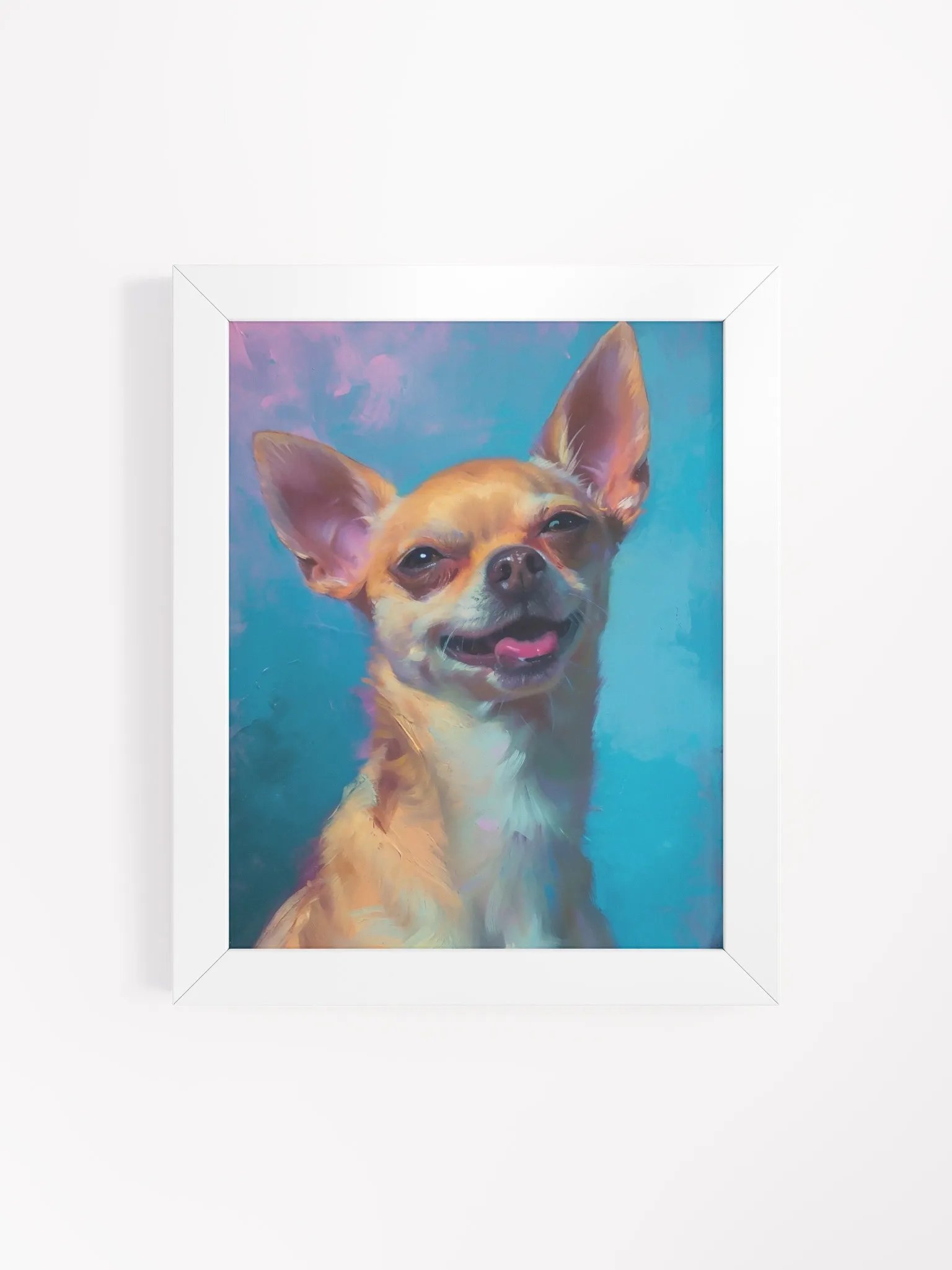 Vibrant Chihuahua Impressions Framed Poster product image (4)