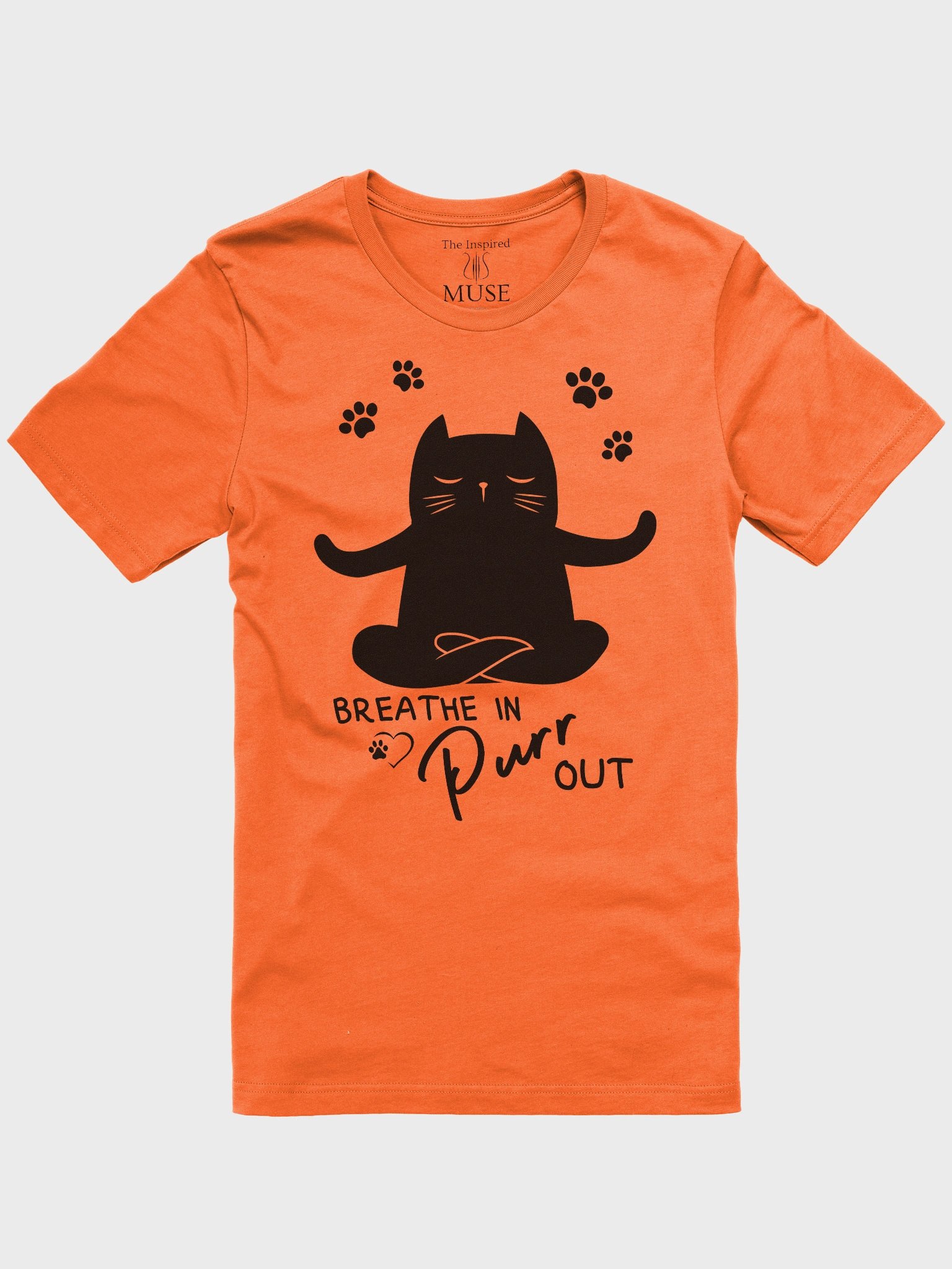 Breathe In, Purr Out T-Shirt (light colors) product image (5)