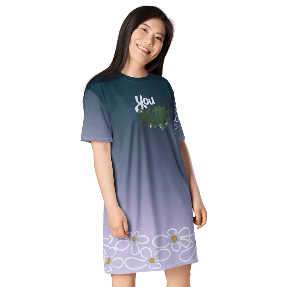You Matter Flower Tee Dress product image (5)