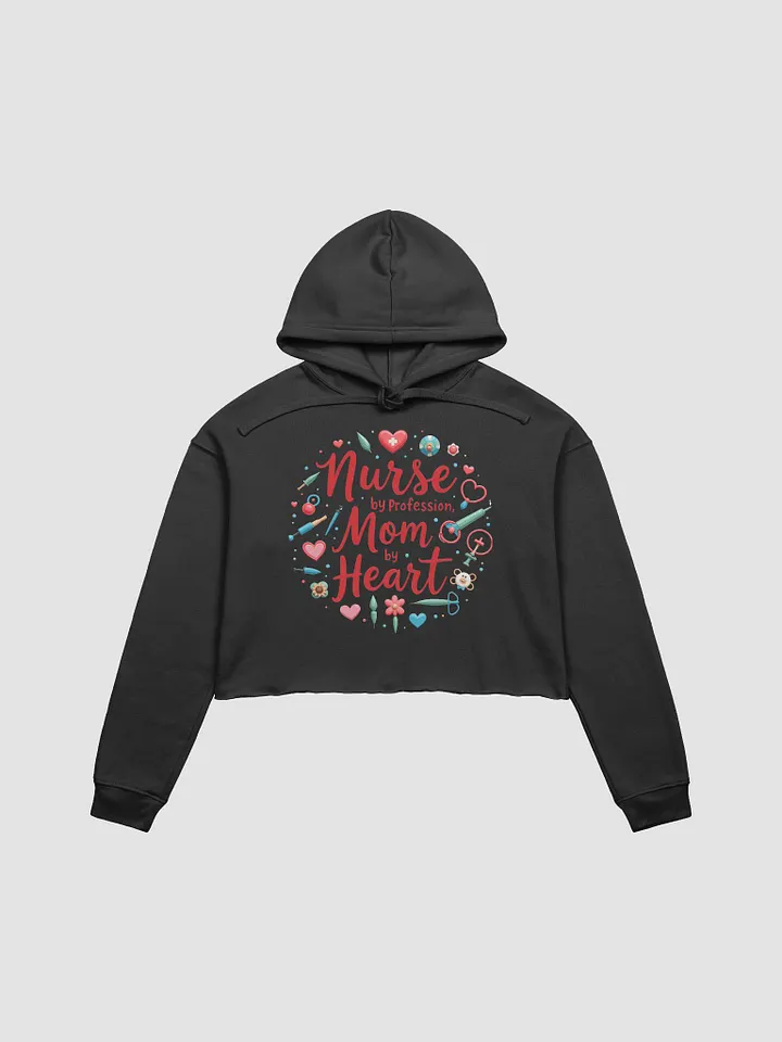 Mom Heartfelt Nurse Crop Hoodie product image (8)