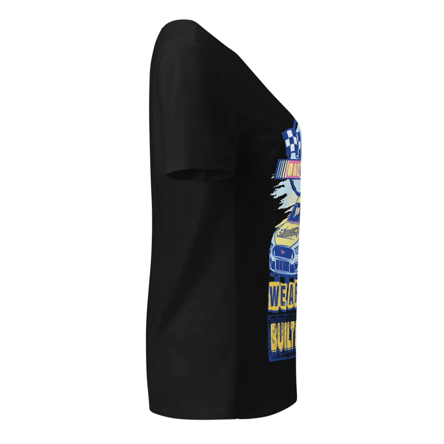 Retro Racing Chic V-Neck Tee product image (4)