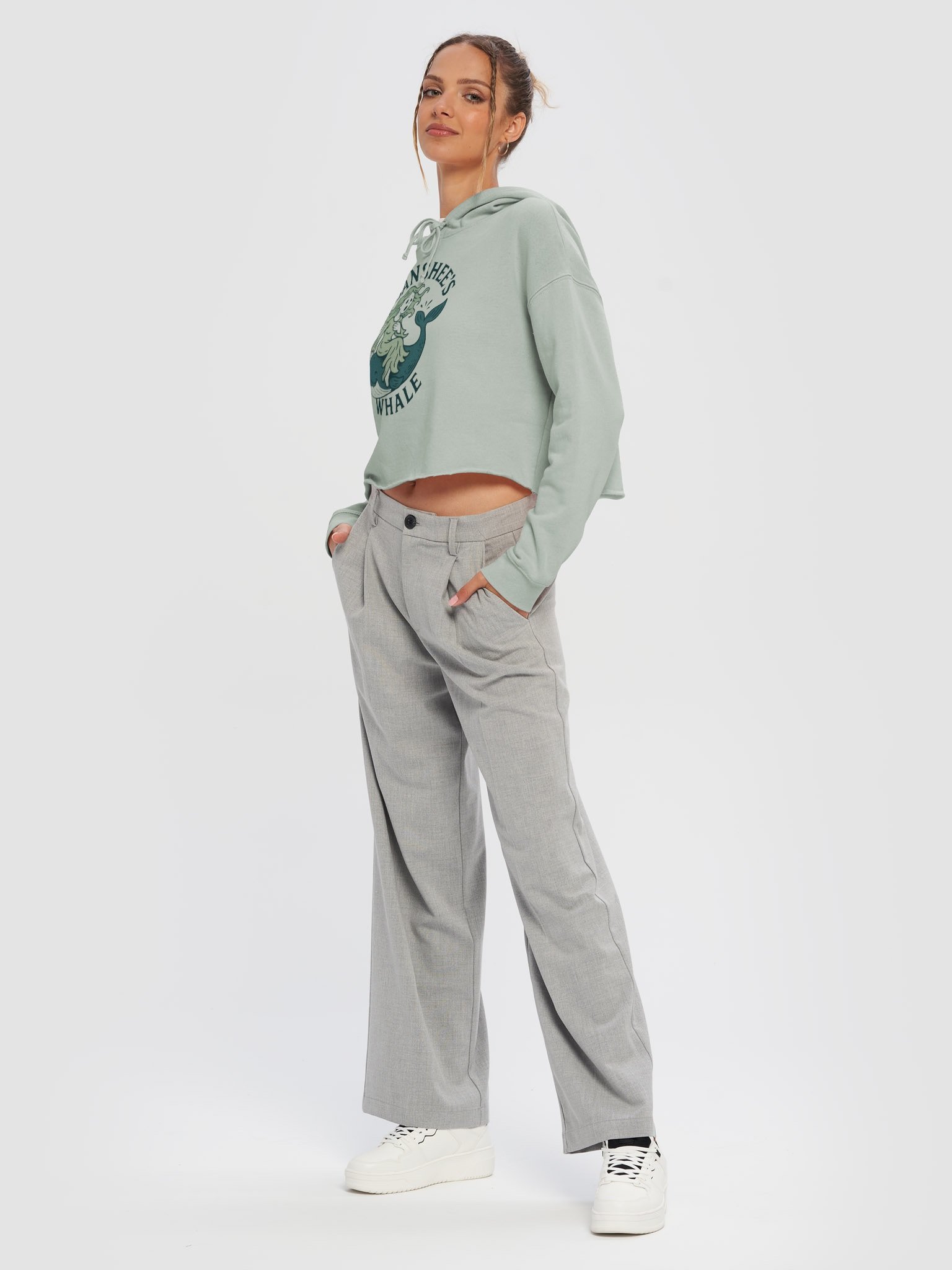 The Banshee's Whale Crop Top Hoodie product image (5)