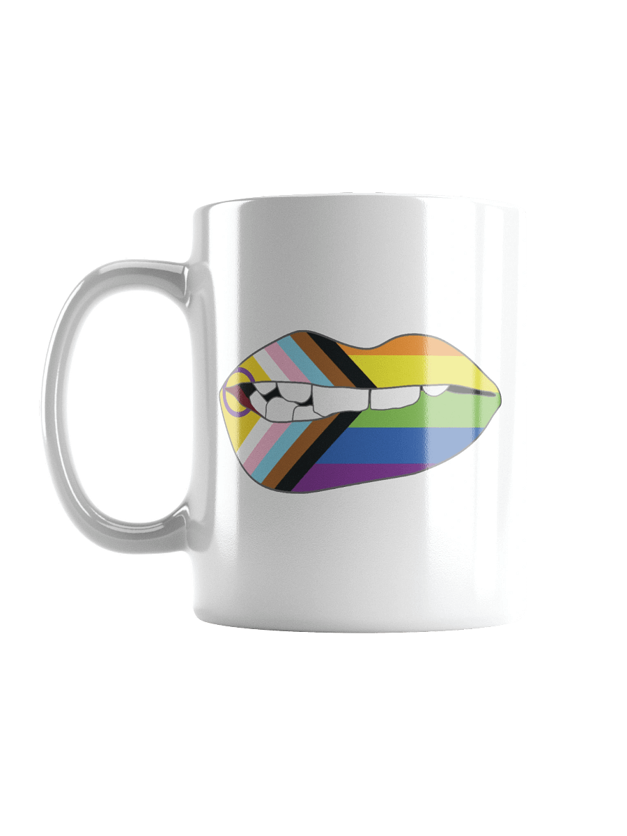 Rainbow Pride Flag Biting Lips Mug product image (6)