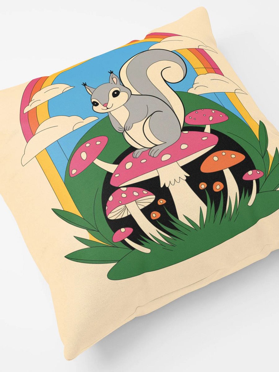 Comfy Pillow: Pooky Chilling on a Pink Mushroom, Image Only product image (7)
