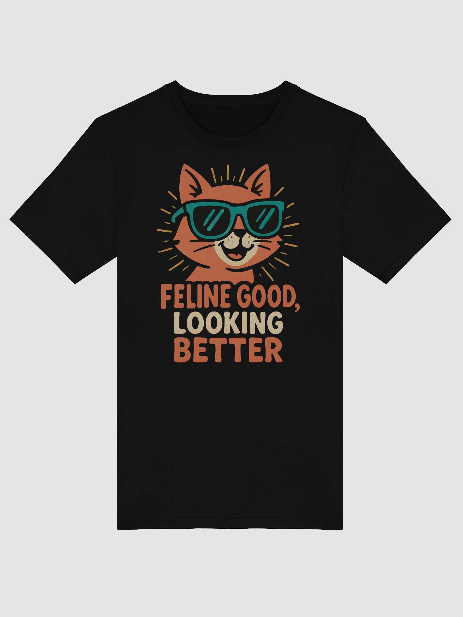 Feline Good Vibes T-Shirt product image (5)