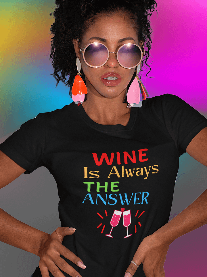 Wine is Always the Answer T-Shirt product image (1)