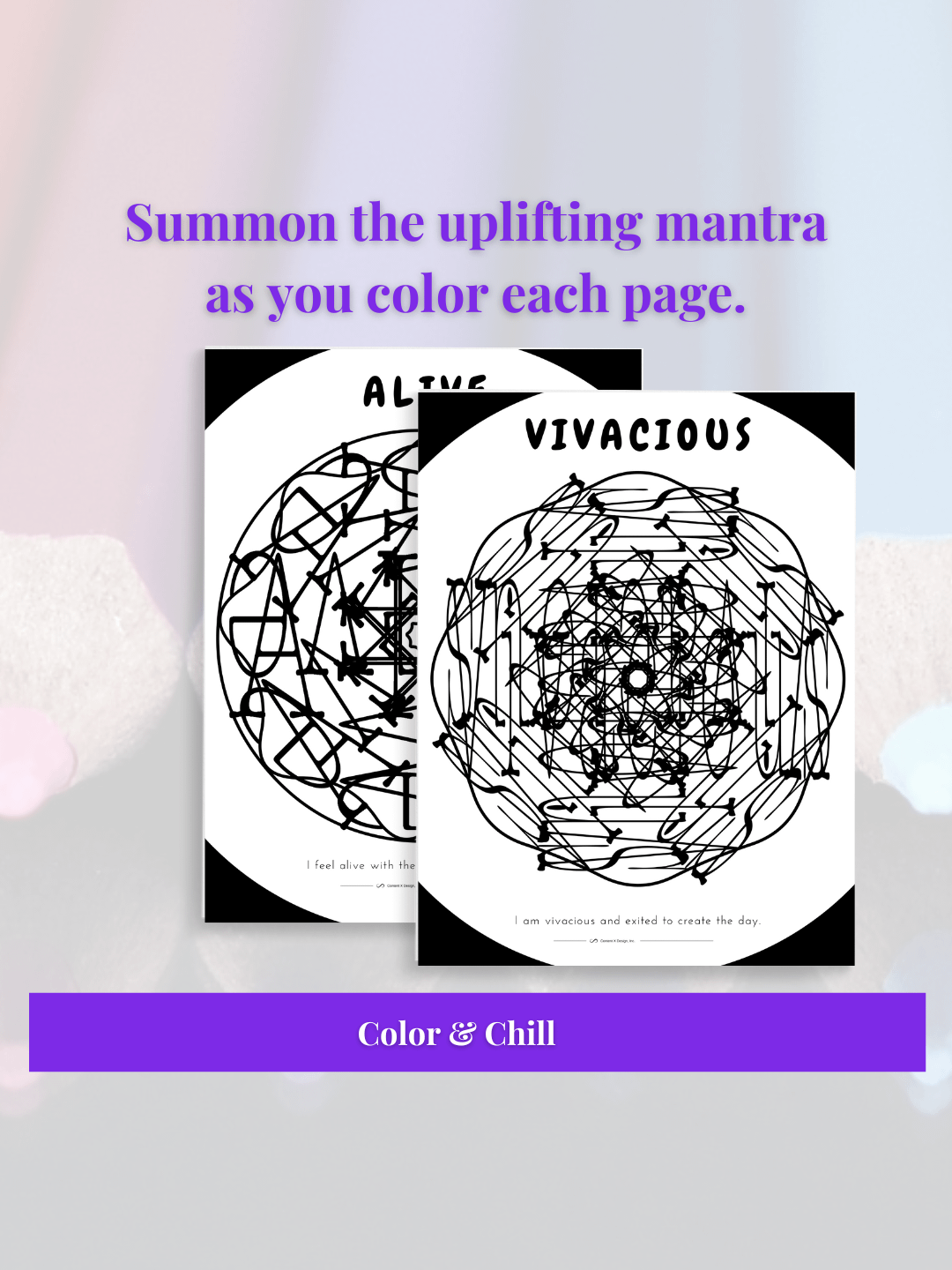 Mantra Mandalas Coloring Pages–Uplift Collection product image (4)