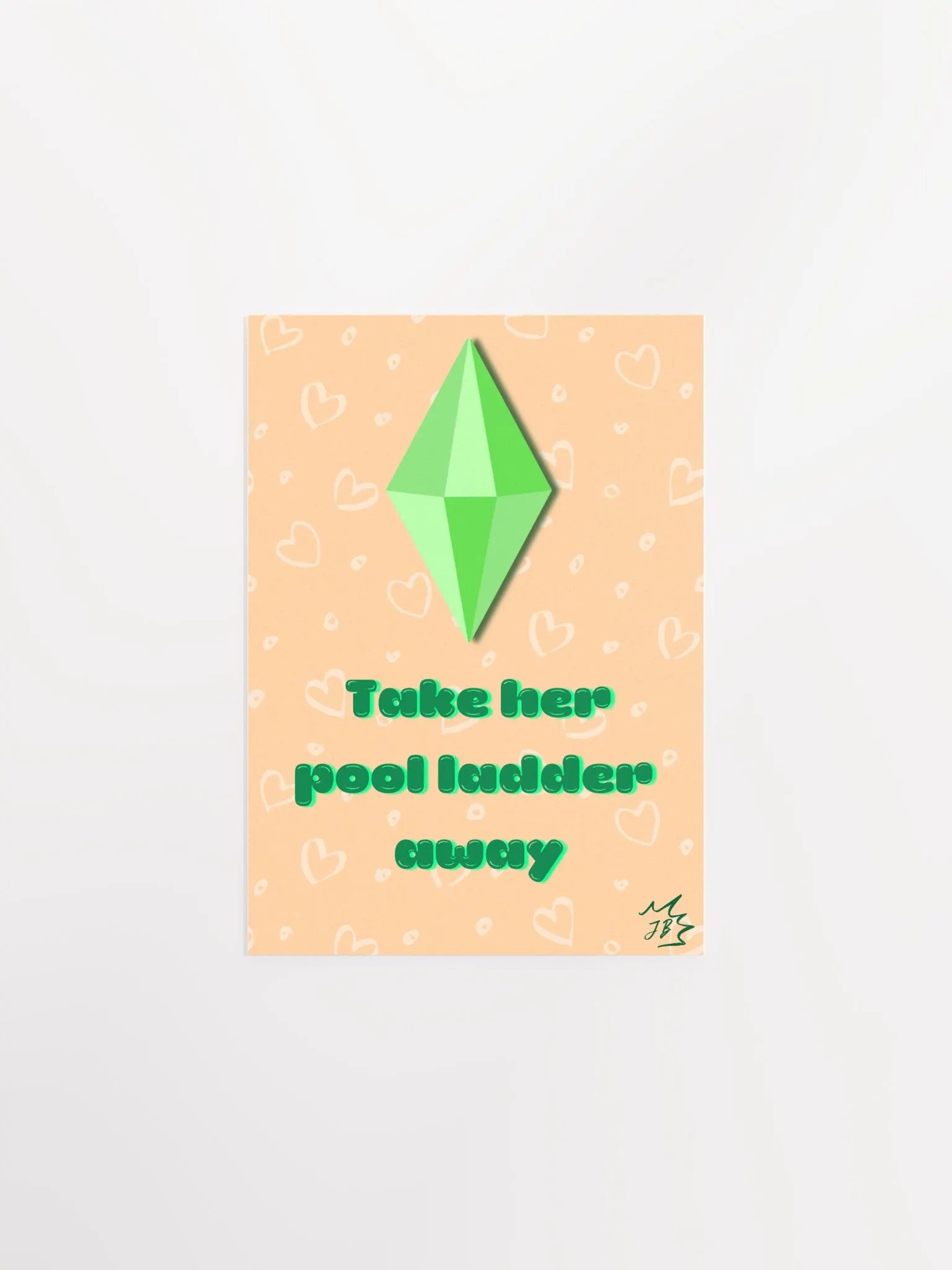 Take her pool ladder away Postcard product image (1)