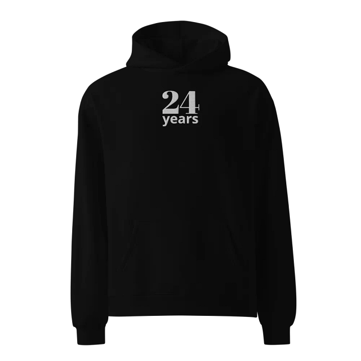 24 Years Anniversary or Age Embroidered Unisex Oversized Hoodie product image (1)