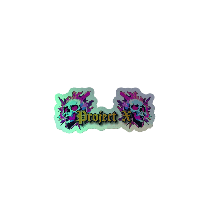 Project X Skull Holographic Sticker product image (2)