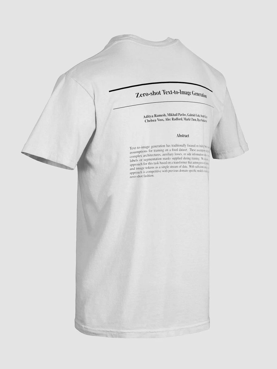 Zero-shot Text-to-Image Generation T-Shirt product image (8)