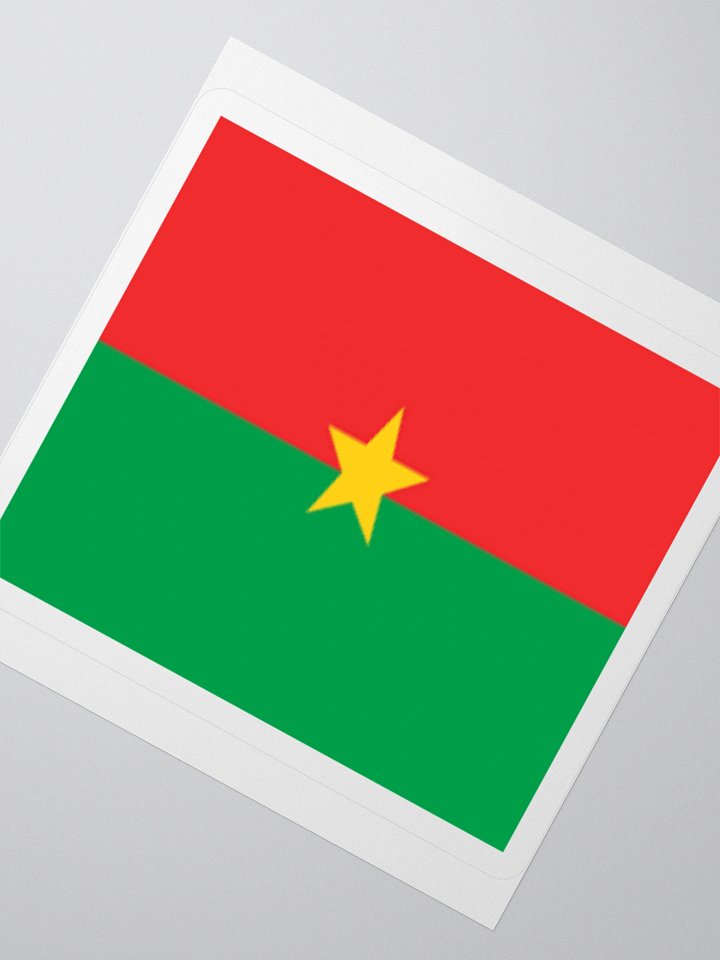 Exclusive Burkina Faso Flag Kiss-Cut Stickers - High-Quality Vinyl, Multiple Sizes product image (6)