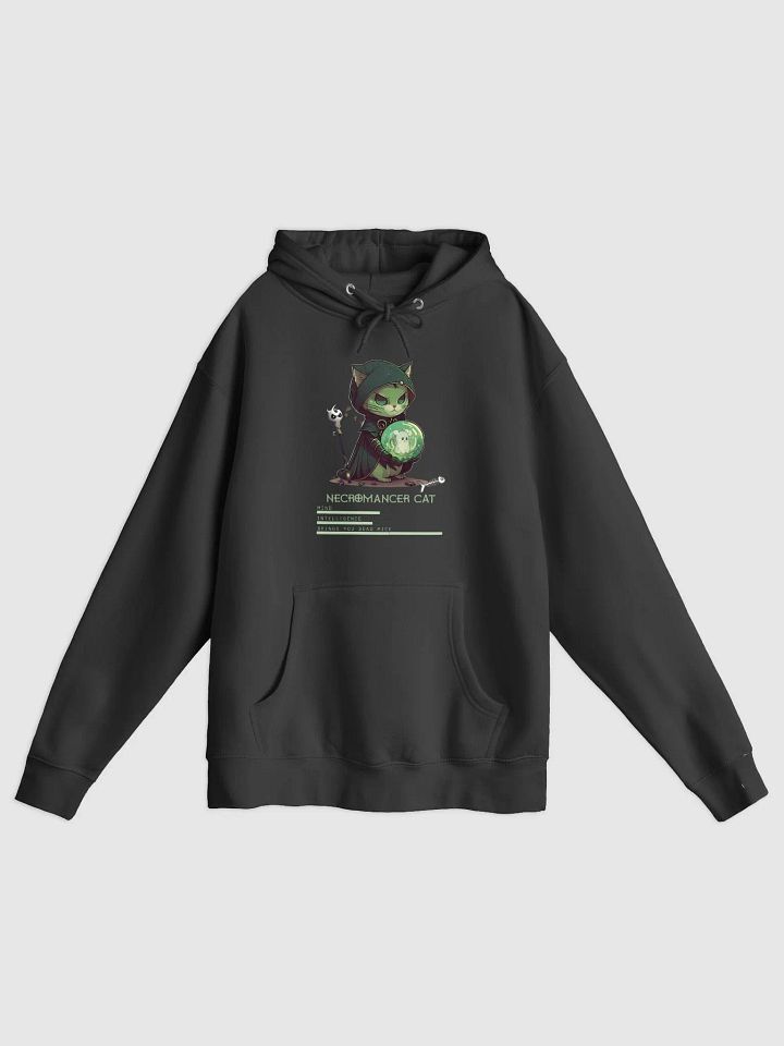 RPG Necromancer Cat unisex medium-heavy fleece lined hoodie for gamers and cat lovers product image (2)