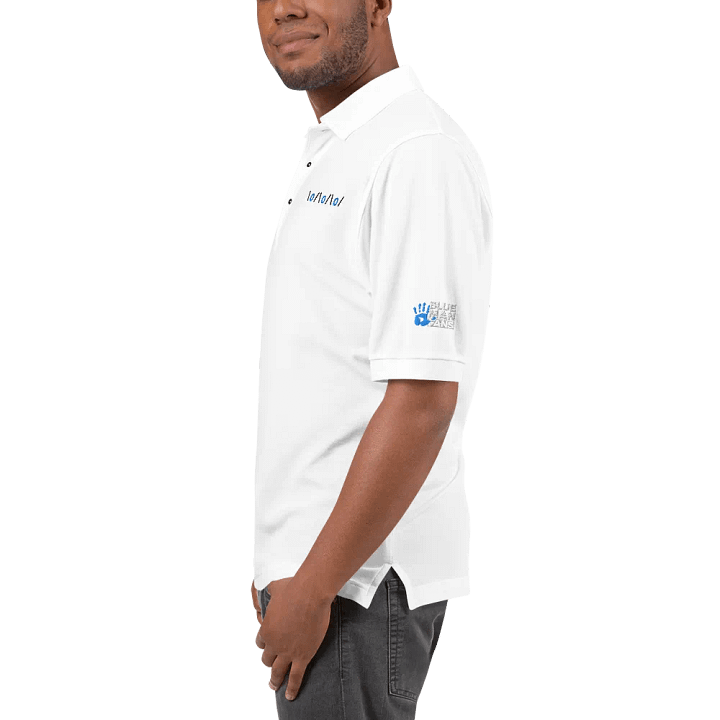 Arms Up Text Art Embroidered Polo product image (7)