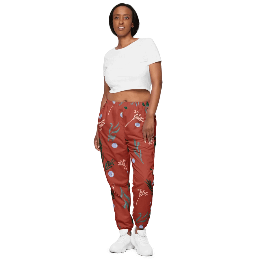 Winter Botanical All-Over Print Track Pants product image (5)
