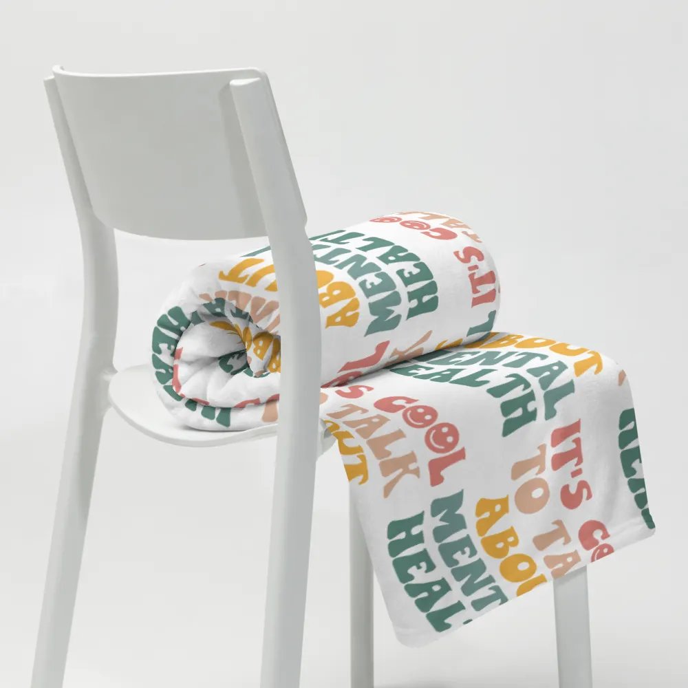 It's Cool To Talk About Mental Health Blanket product image (9)