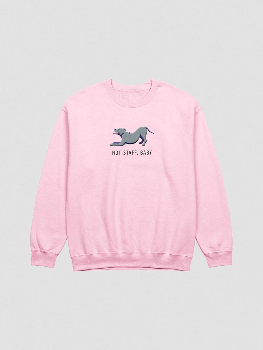 Hot Staff, Baby Sweatshirt (Embroidered) of a Staffordshire Terrier(Gray) product image (4)