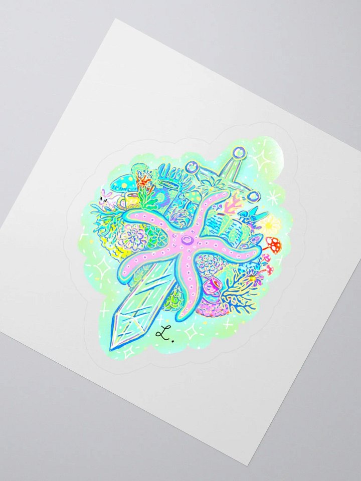 Starfish and Sword Kiss Cut Stickers product image (5)