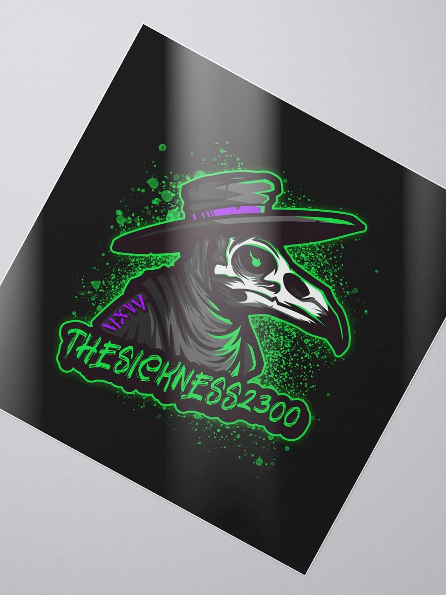 theSICKNESS black background sticker product image (2)