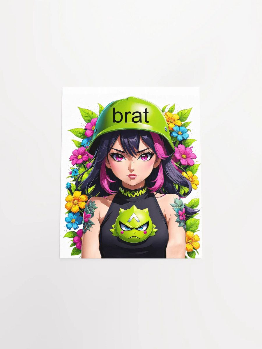 Brat Girl - Poster - White Background - Small and Standard Sizes - 8x10-11x14-12x16-16x20 Inches product image (4)