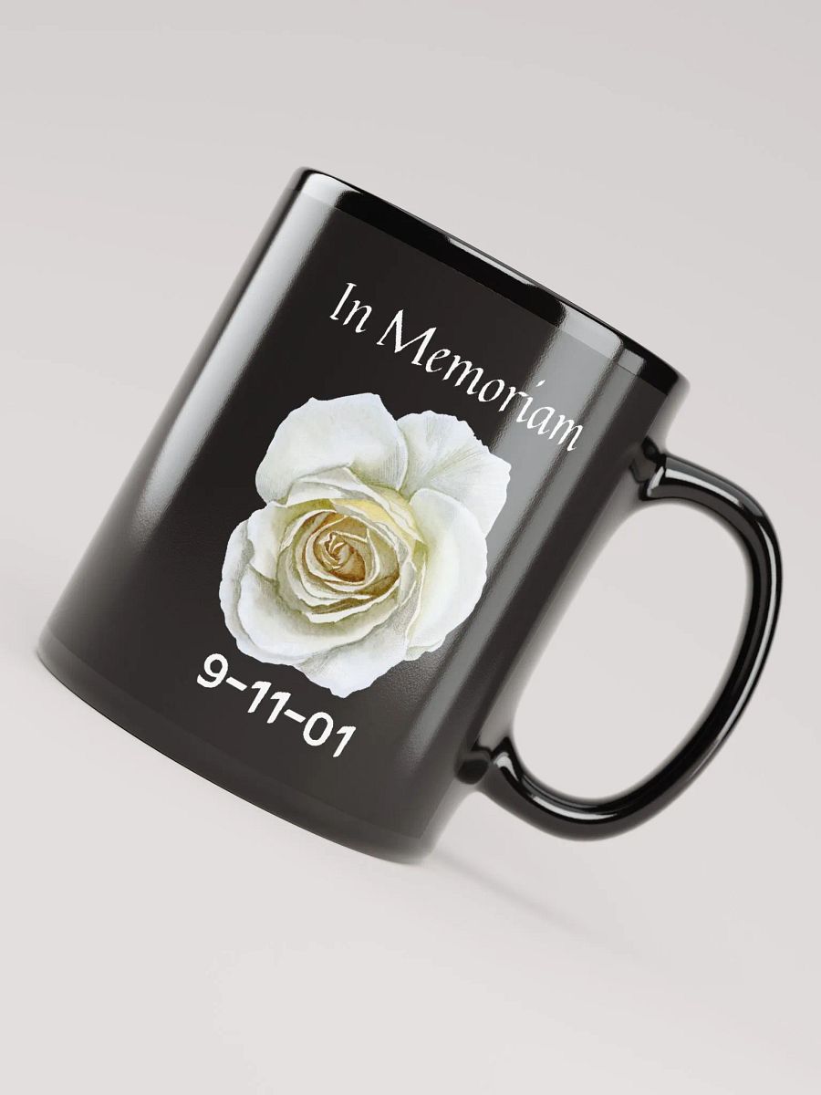 In Memoriam - 9/11 Tribute Glossy Black Mug product image (4)