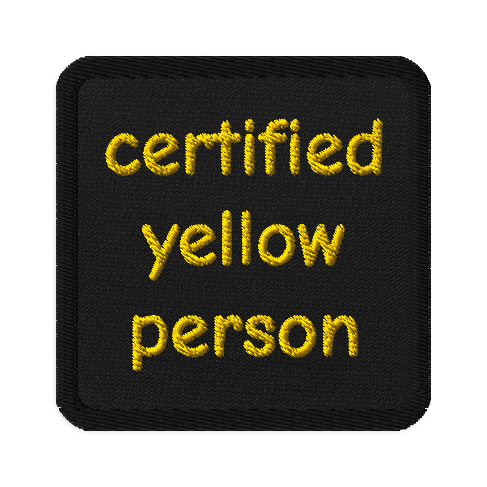 Certified Yellow Person Patch product image (1)