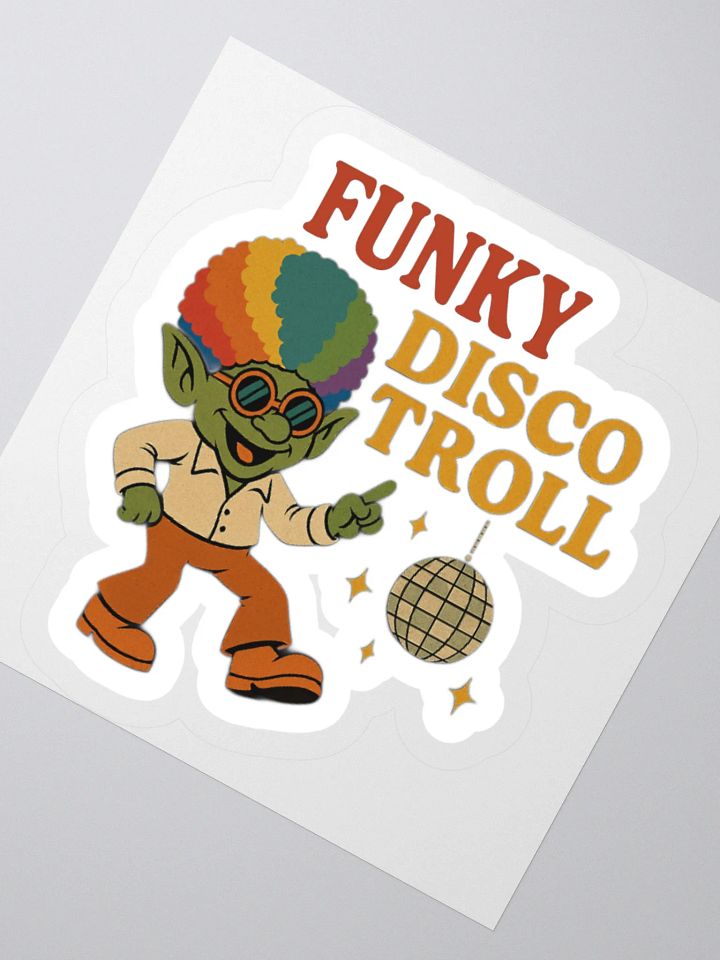 FDT Funky Disco Troll Sticker product image (2)