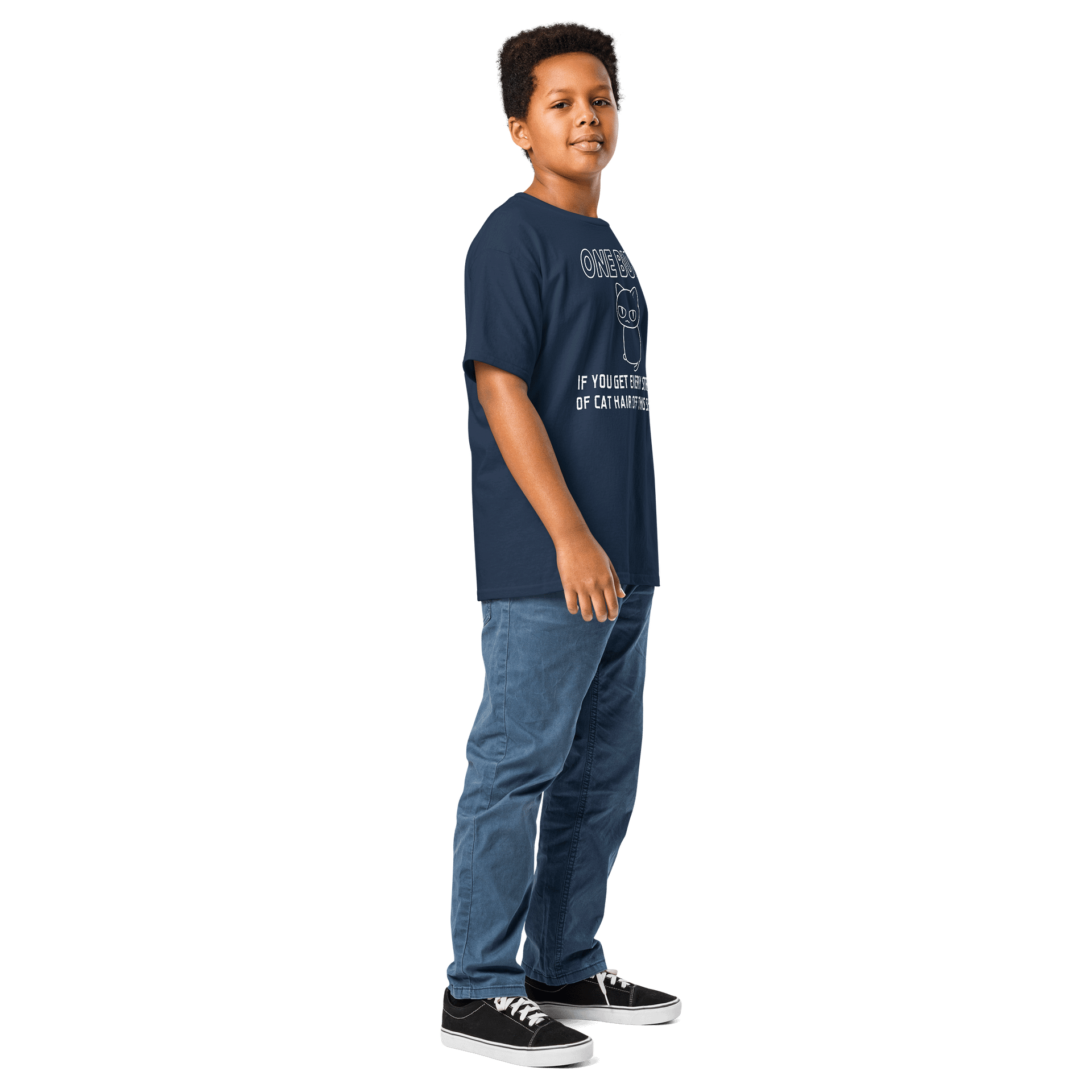 Cat Hair on Shirt - Unisex Youth Heavyweight T-shirt product image (5)