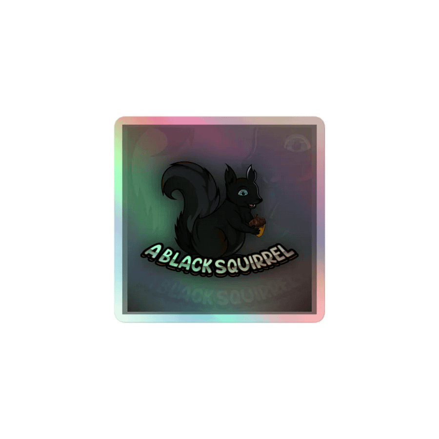Shiny Squirrel Logo Sticker product image (1)