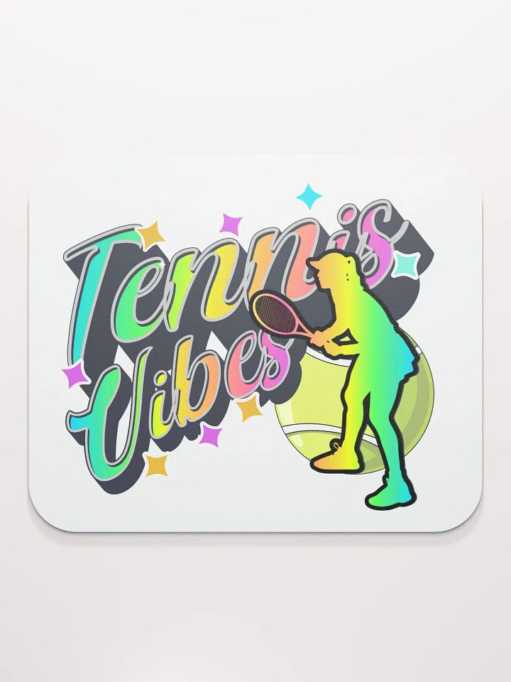 Tennis Vibes Female Neon Mouse Pad product image (1)