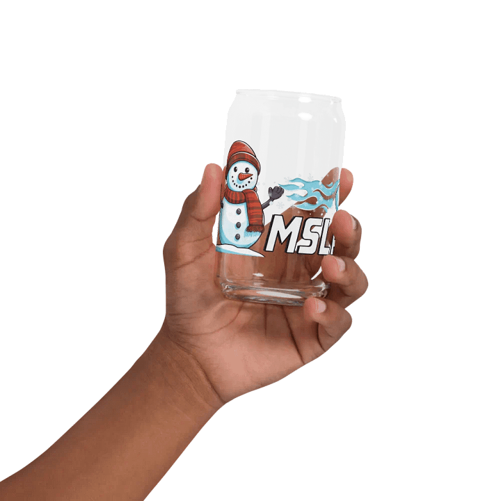 MSLA Holiday Snowman Can Shaped Glass product image (1)