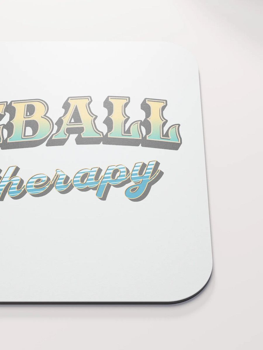 Baseball Is My Therapy Bliss Mouse Pad product image (5)