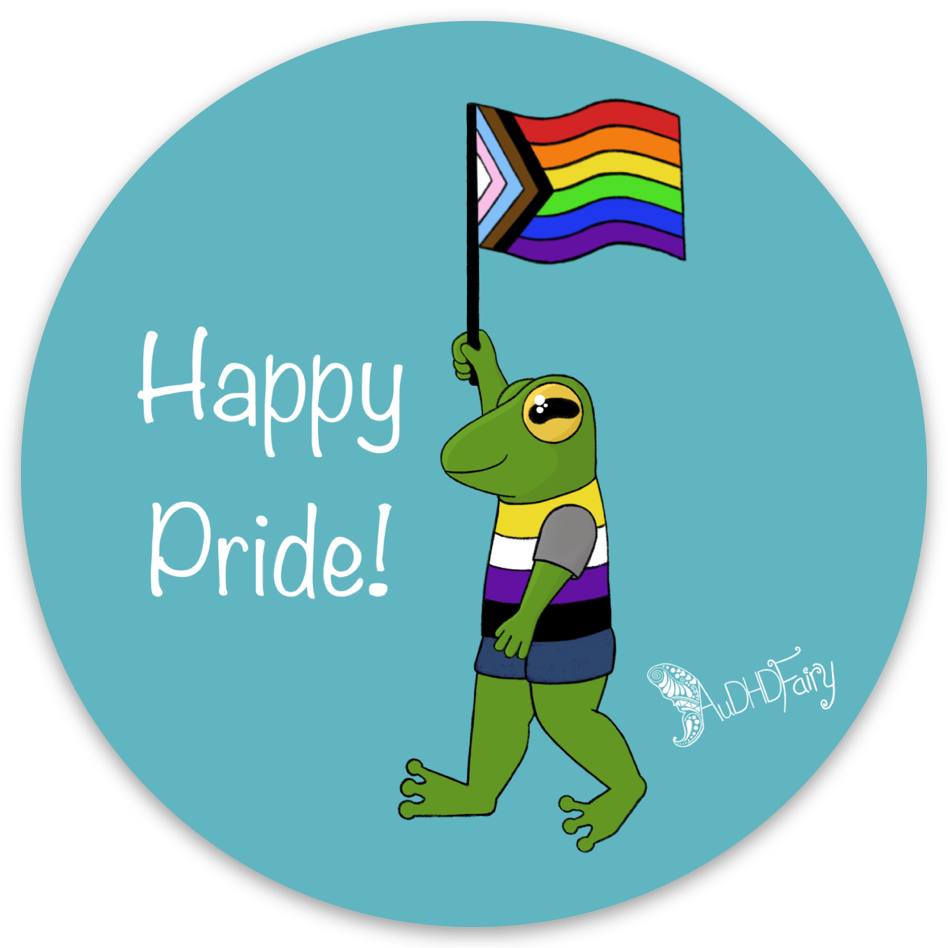 Pride Frog Sticker product image (1)