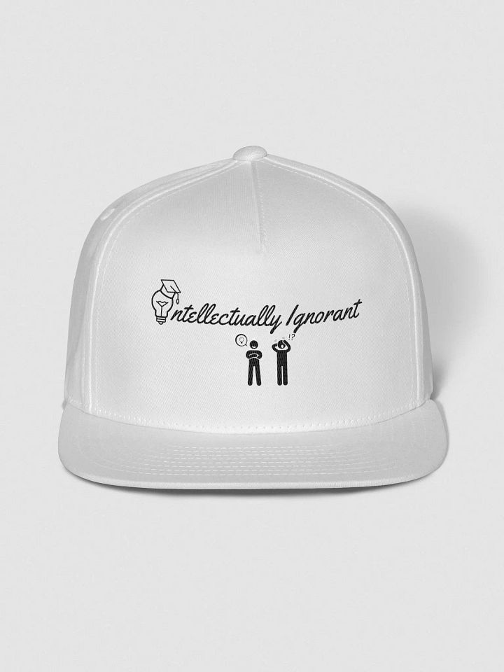 Intellectually Ignorant Black logo Snapback hat product image (1)