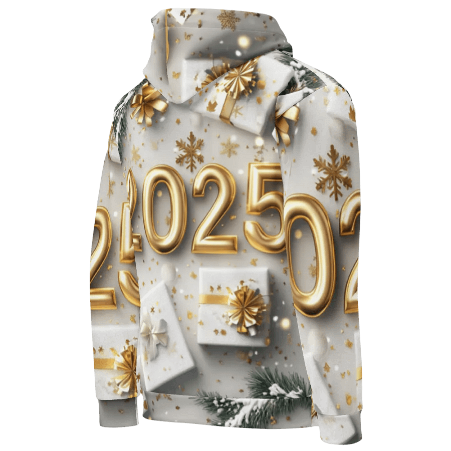 Festive New Year 2025 Celebration Unisex Hoodie product image (9)