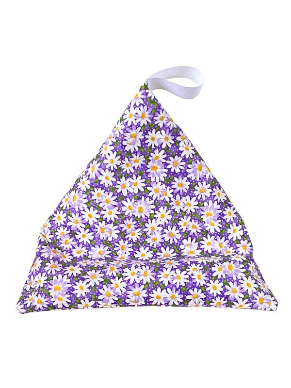 Daisies On Purple Background Fabric Print product image (1)