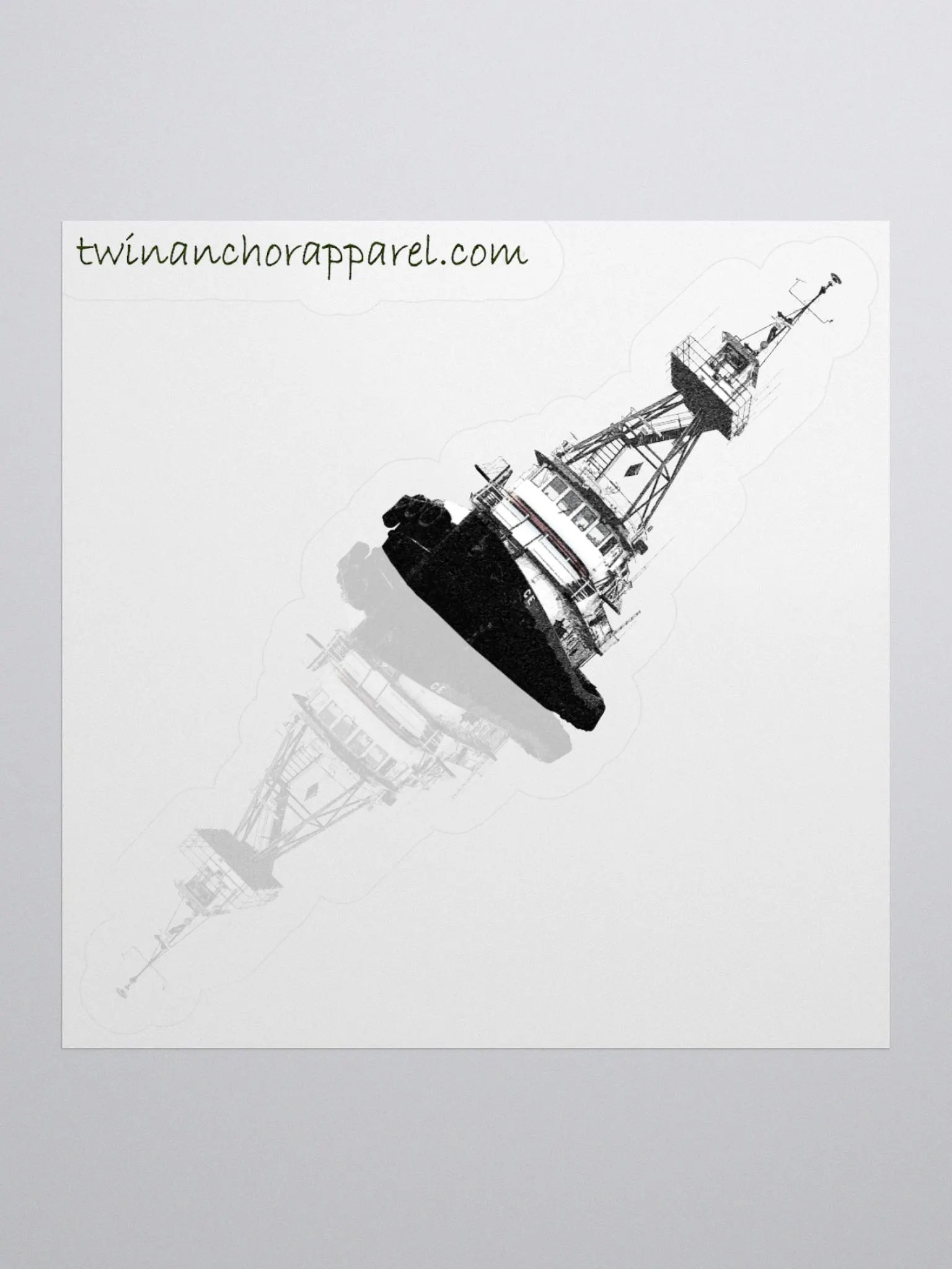 Ship Wheel & Tug CE Kiss Cut Stickers product image (11)