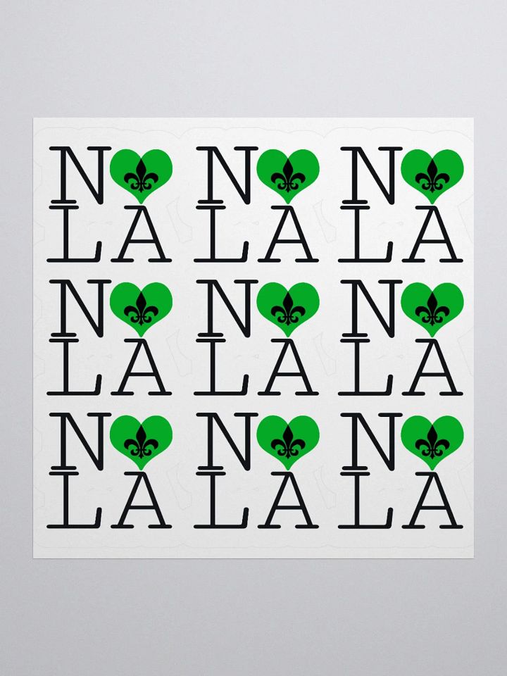 I LOVE NOLA **LEGACY STICKER** (GREEN HEART) product image (1)