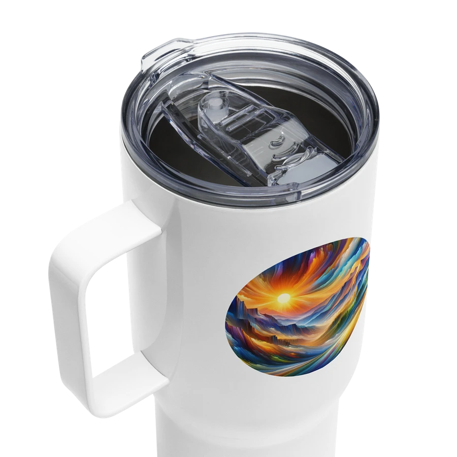 Abstract Sunrise - Travel Mug with Handle product image (4)