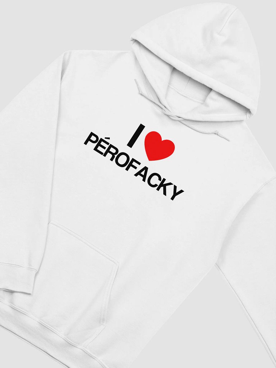 I ♥️ Perofacky hoodie white product image (3)