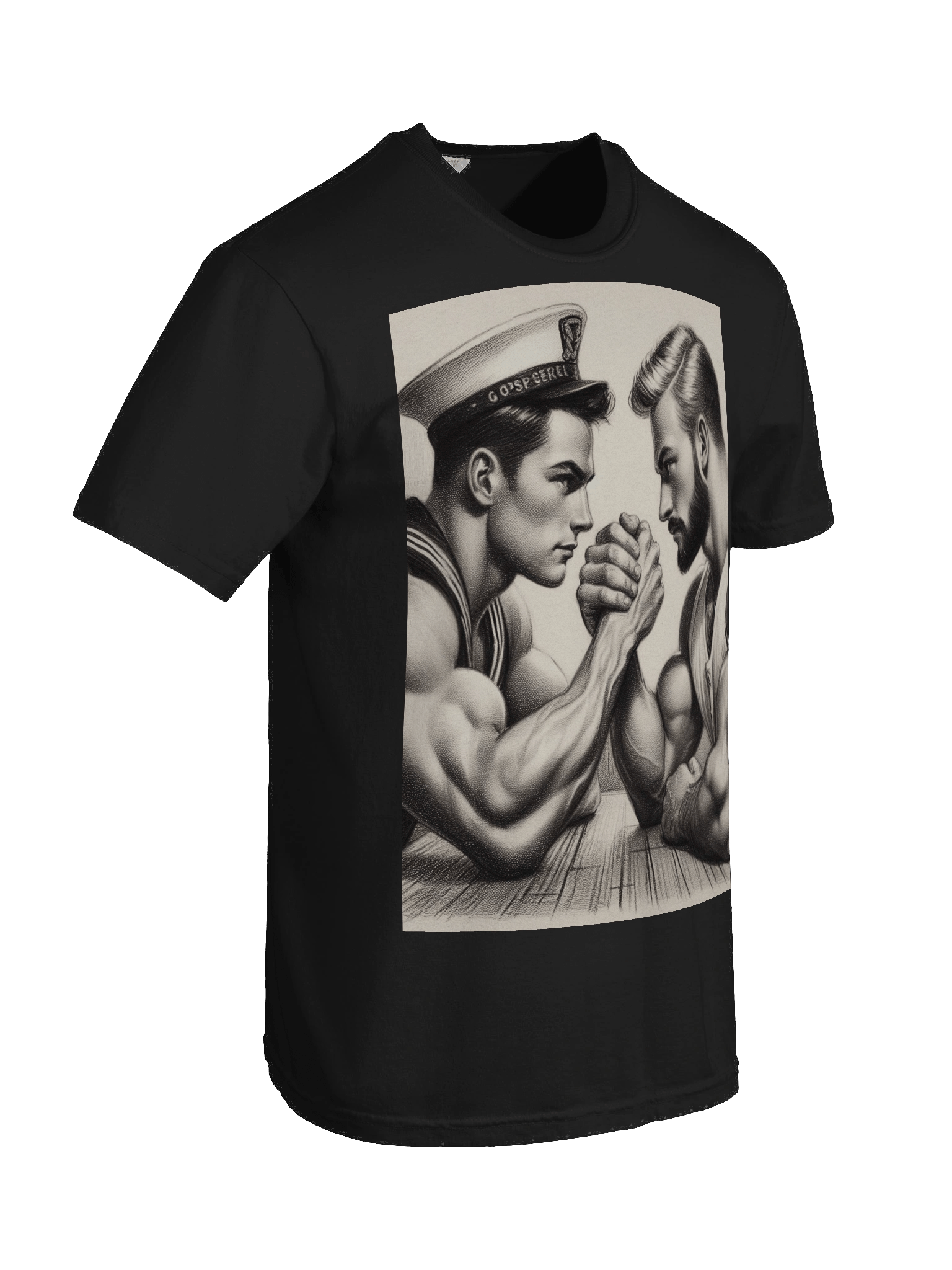 Up Close and Personal: Sailors – Tom of Finland Tribute Gay Pride Graphic Design T-Shirt product image (8)