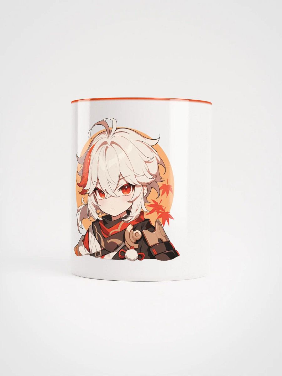 Kazuha Genshin Impact Ceramic Mug – Orange Handle & Interior product image (1)