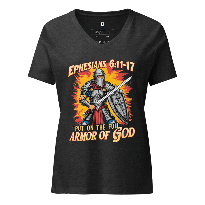 Full Armor of God Vintage V-Neck Tee product image (1)