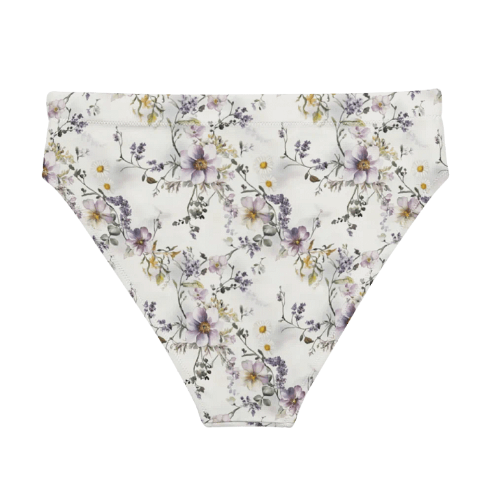 Wildflower Recycled High-Waisted Bikini Bottoms – Gentle Bloom, Confident Energy product image (2)