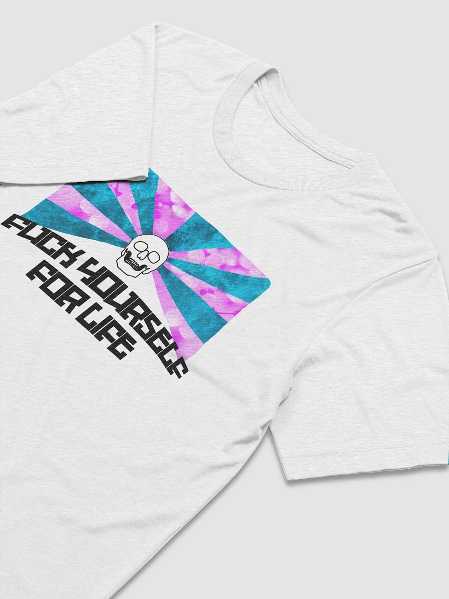 FUCK YOURSELF FOR LIFE T-SHIRT [WHITE FLECKED] product image (3)