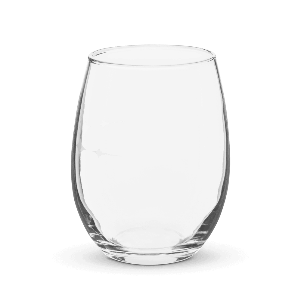 Crowned Apple (White) ✦ Stemless Wine Glass product image (3)