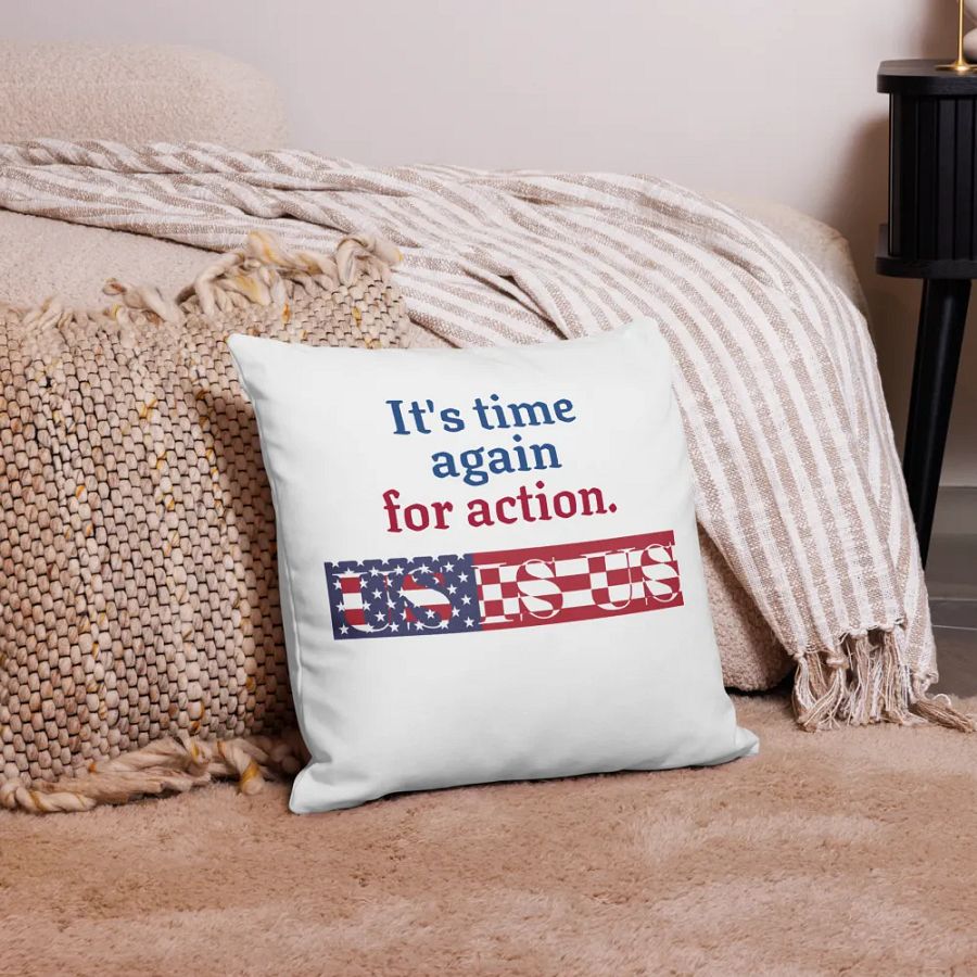 US IS US - Patriotic Action All-Over Print Pillow Case product image (12)