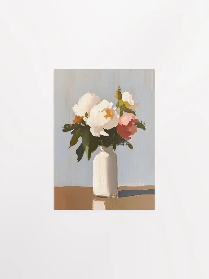 Modern Farmhouse: Peonies Vase I Art Print product image (4)