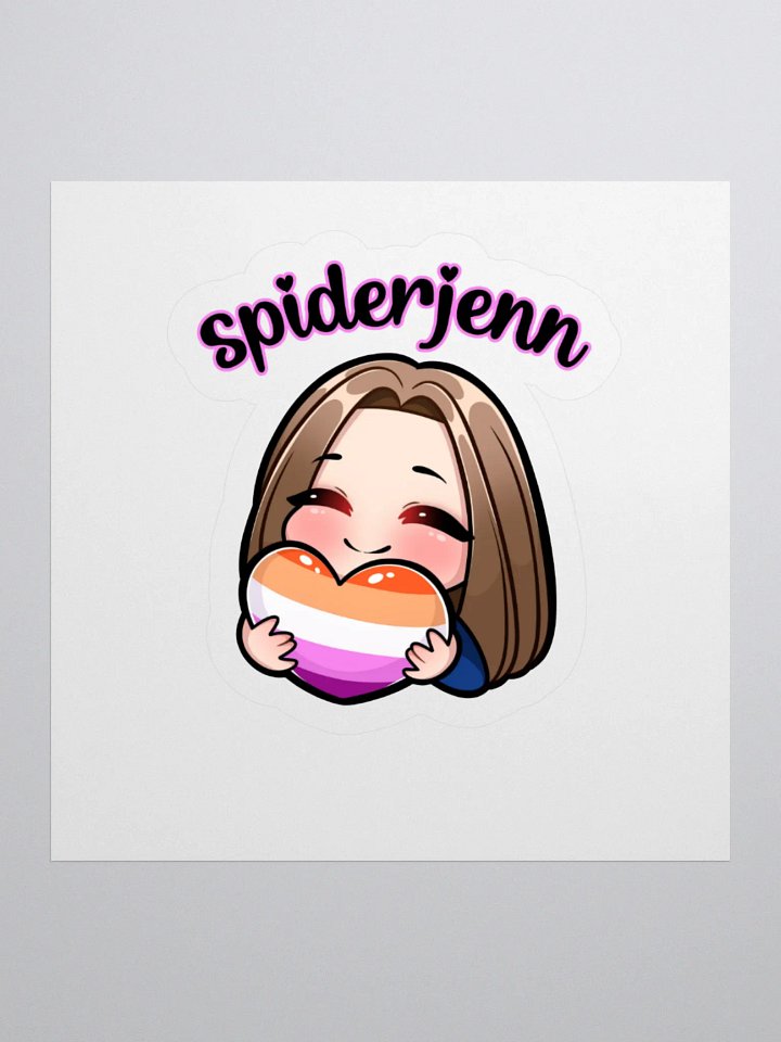 SpiderJenn Lesbian Heart Sticker product image (2)